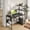 Black, variant on NEWSENDY 43.3 Inch Computer Desk with Shelves, Industrial Style Corner Table for Small Home Offices or Study Spaces Black