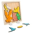 thumbnail image 3 of HILABEE Wooden Doodle Animal Puzzle Handmade Craft Education Learning Montessori C, 3 of 6