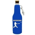 thumbnail image 1 of Touchdown Baseball Beer Bottle Coolie With Opener (Royal Blue), 1 of 5