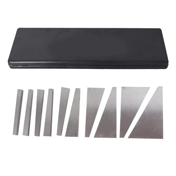 OTTULUR Angle Block Set 1, 2, 3, 4, 5, 10, 15, 20, 25, 30 Degree Machinist Tools, Lathes Milling Ground Gauge Angle Calibration Gage Inspection Block Set 10 Pack Set