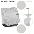 thumbnail image 5 of Yuyamidu Skull Front Windshield Sun Shade for Big Sedan SUV Van Fashion Automobile Window Shades Portable Car Shade Front Windshield Cover Glare Max UV Rays, 5 of 7