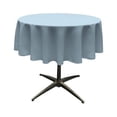thumbnail image 1 of Nappe en popeline de polyester LA Linen TCpop58R-BlueLgtP18, bleu clair - 58 po Ronde, 1 of 1