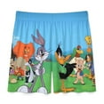 thumbnail image 3 of Characters Looney Tunes Men's Pajama Pants Sleepwear Lounge Shorts Bottoms Summer Daily Cozy Soft Ice Silk Pajama Shorts Lightweight Home Beach Shorts, 3 of 8