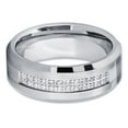 thumbnail image 3 of Silly Kings Jewelry Ceramic Wedding Band Black Ceramic Ring Hammered Ceramic Band 8mm Ceramic Ring, 3 of 6