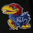 thumbnail image 2 of Women's ZooZatz Black Kansas Jayhawks Fleece Leggings, 2 of 2