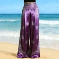 thumbnail image 5 of TaTaai Womens Casual Printed Jumpsuit Sleeveless Stretch Drawstring Waist Elastic Wide Leg Romper for Summer Vacation 1-Pack Gift, 5 of 5