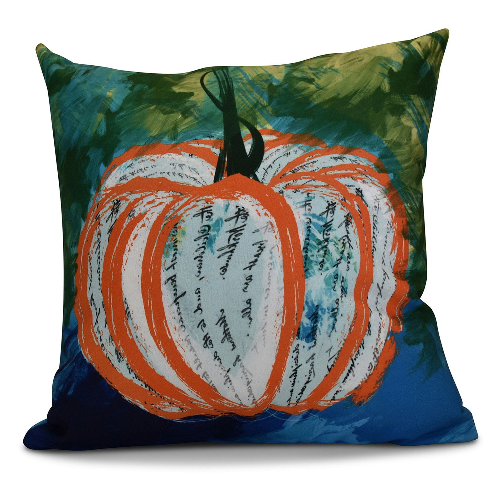 Simply Daisy, 16 x 16inch, Artistic Pumpkin, Geometric Print Outdoor