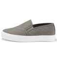 thumbnail image 5 of Womens Slip on Sneakers Comfortable Walking Shoes Memory Foam Loafers in Grey, 5 of 8