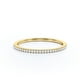 thumbnail image 3 of JeenMata Alianza de Boda Clásica de 0,25 Quilates con Detalles de Pavé de Moissanita de Corte Redondo en Baño de Oro Amarillo de 18 K sobre Plata, 3 of 6
