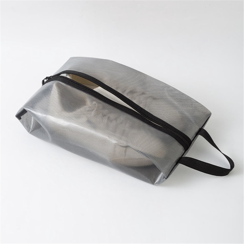 2 Pack Shoe Bags for Travel, Sneaker Bags, Waterproof Travel Shoe Bags with Zipper for Packing, Golf Shoe Dust Bags for Man and Women, Medium, Black