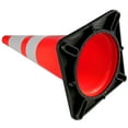 thumbnail image 3 of VEVOR 6-Pack 36-Inch Orange PVC Traffic Safety Cones with Reflective Collars and Weighted Base for Construction, Traffic, and Parking Management, 3 of 12