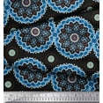 thumbnail image 2 of Soimoi polyester Crepe Fabric Mandala Ethnic Printed Fabric 1 Yard 52 Inch Wide, 2 of 3