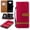 Red, variant on TECH CIRCLE For Samsung Galaxy Note 9 Wallet Case,Flip Folio Shockproof Protective Cover with Card Holder Kickstand Purse Wrist Strap Phone Case for Samsung Galaxy Note 9 6.4" 2018,Red