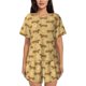 thumbnail image 1 of Balery Dachshund Dog Puppy Conjunto de Pijama para Mujer con Estampado, Dos Piezas de Manga Corta y Shorts, Ropa de Dormir Suave con Cuello Redondo y Bolsillos-Medium, 1 of 6