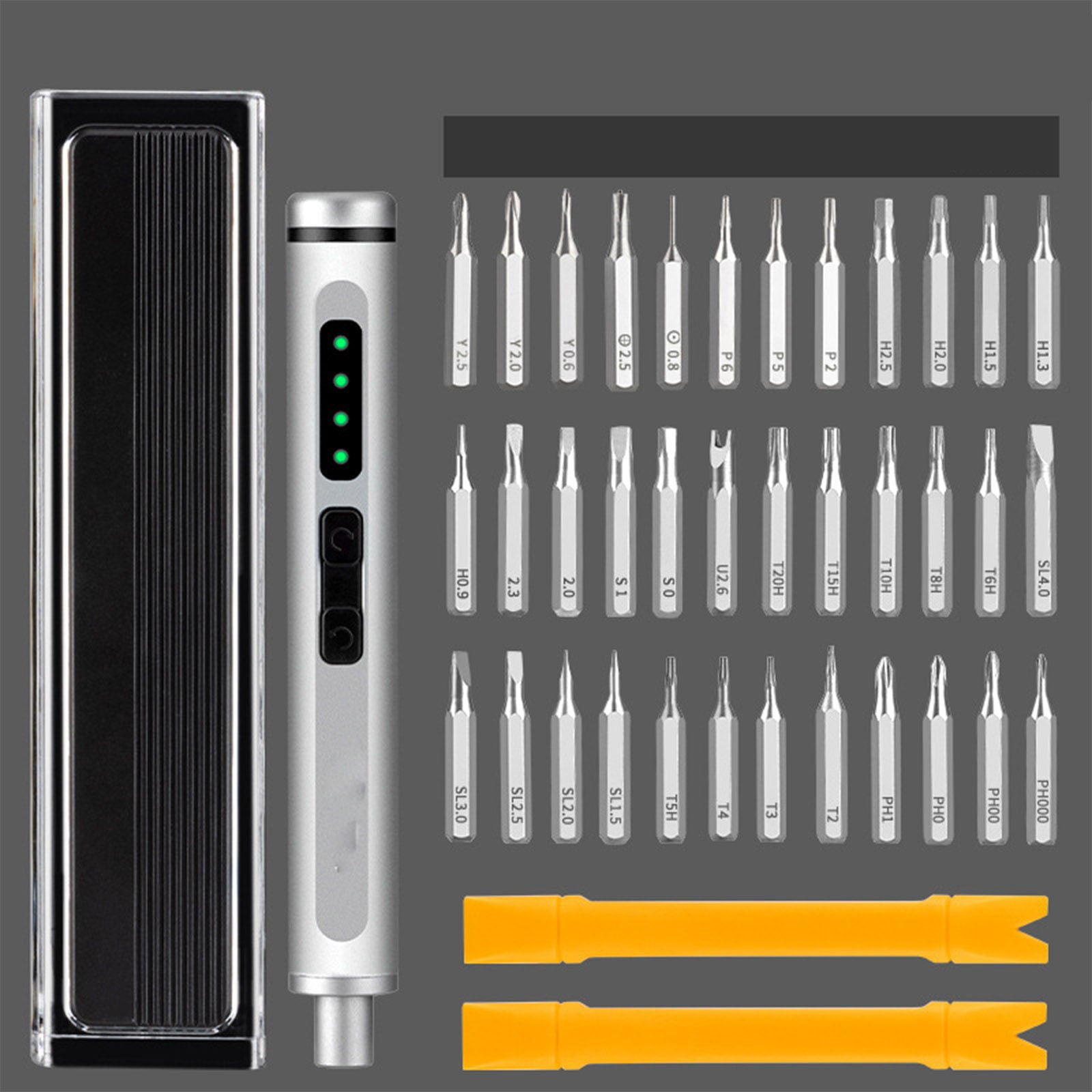 COM1950s Precision Screwdriver Set, Cordless Electric Screwdriver with Magnetic Bits, 44-Piece Tool Kit for Electronics Repair, Phone Laptop Watch and DIY Projects