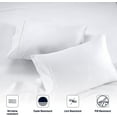 thumbnail image 2 of Dee's Collection Set of 2 Pillowcase Set 100% Egyptian Cotton 600 TC Premium Bedding (Euro Sham, Mediterranean Blue), 2 of 3