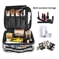 thumbnail image 2 of FORMRS Travel Makeup Bag Large Capacity Train Case Cosmetic Organizer with Adjustable Dividers, Snowy Winter, 2 of 8