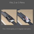 thumbnail image 5 of Portalápices con banda elástica ajustable Portalápices Estuche para bolígrafos para diarios de tapa dura Cuadernos Planificadores Se adapta a cuadernos de 8 a 11 pulgadas de altura Capacidad para 2 o, 5 of 5