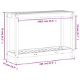 thumbnail image 2 of vidaXL Potting Table with Shelf 108x35x75 cm Solid Wood Douglas, 2 of 5
