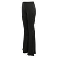 thumbnail image 5 of ICHUANYI Women's Boho Hippie High Waist Wide Leg Long Flared Bell Bottom Pants Winter, 5 of 6