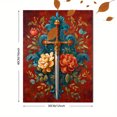 thumbnail image 3 of Sword Floral Decor Canvas Wall Art 15.75x11.81 Inches, 3 of 8