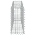 thumbnail image 3 of vidaXL Arched Gabion Baskets 8 pcs 200x30x60/80 cm Galvanised Iron, 3 of 4