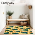 thumbnail image 3 of ODIKA 5'x7' Machine Washable Non-Slip Area Rug, Nordic Fir Tree with Festive and Motif High Traffic Rug with Pad, Yellow, 621342, 3 of 8