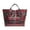 Red, variant on Women's Plaid Tote Bag, Clear Glossy Handbag with Red and White Check Pattern, Large Shopper Purse for Work Travel and Daily Wear