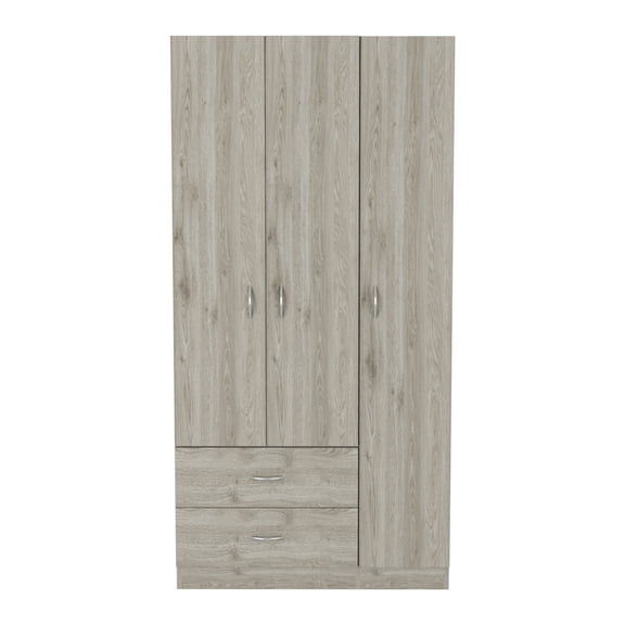 CoSoTower Three Door Armoire Clark, Bedroom, Light Gray