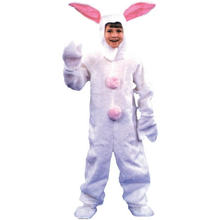 White Bunny Suit Boy's Child Halloween Costume, One Size, 6-8