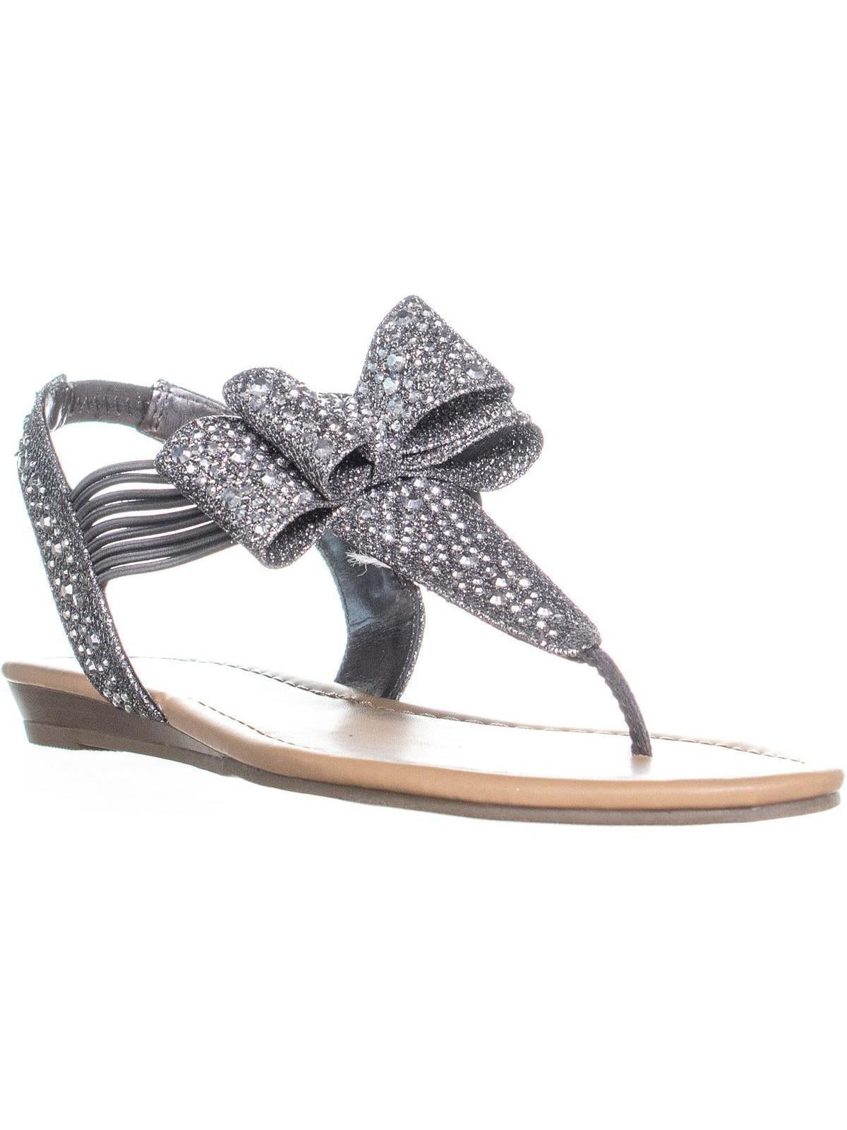 bow rhinestone sandals