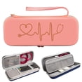 thumbnail image 3 of Stethoscope Storage Box EVA Portable Travel Carrying Case with Mesh Bag, Hard Drive,Pen ,Medical Organizer Pink, 3 of 8
