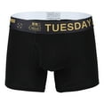 thumbnail image 4 of Mens Underwear Boxer Briefs Mid Length Mid Waist Weekday Underwear Boxers Shorts Orange L, 4 of 4