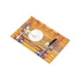 thumbnail image 3 of MKHERT Funny Rusty Lock On The Yellow Old Wooden Door Placemats Table Mats for Dining Room Kitchen Table Decoration 12x18 inch,Set of 6, 3 of 4