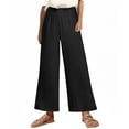 thumbnail image 5 of Roncen Women's Solid Color Casual Ankle-Length Pants - Comfortable Plus Size Relaxed Fit Trousers with Elastic Waist for Everyday Fashion Wear, 5 of 8