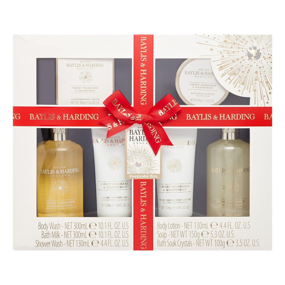 Baylis & Harding Luxury Bath Gift Set, Sweet Mandarin and Grapefruit