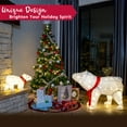 thumbnail image 6 of Joyfy 3D Plush Polar Bears Yard Light Christmas Outdoor Decorations,80 Pre-Lit LED Christmas Decorations,Christmas Yard Light with Stakes Decorations Outdoor Holiday Decor, 6 of 8