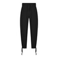 thumbnail image 4 of Handshe Men's Casual Pants with Drawstring Cuffs Elastic Waist and Pockets Solid Color Casual Wear,Plus Size, 4 of 8