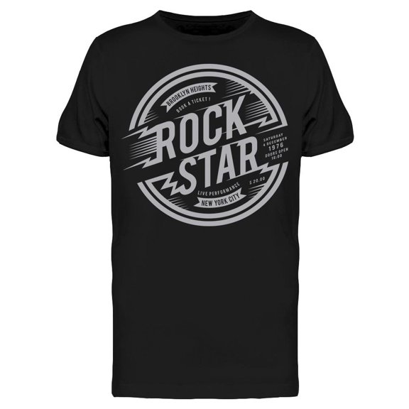 Rock Star Brooklyn T-Shirt Men -Image by Shutterstock, Male Large