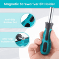 thumbnail image 5 of 4 PCS Bit Driver Handle, 1/4 Driver Handle Magnetic Screwdriver Bit Drivers Magnetic Bits Holder Screwdriver Handles,4 * Screwdriver Handles,Blue, 5 of 7