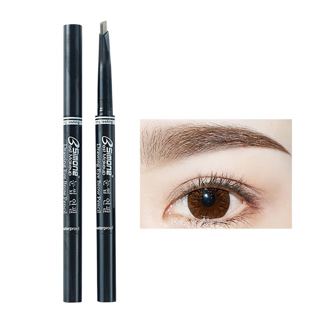 Eyebrow Pencil Double-Headed Automatic Eyebrow Pencil, Non-Sharp Rotating Eyebrow Pencil With Eyebrow Brush, Waterproofs And Not Easy To Get Dirty, Eyebrow Pencil for Women