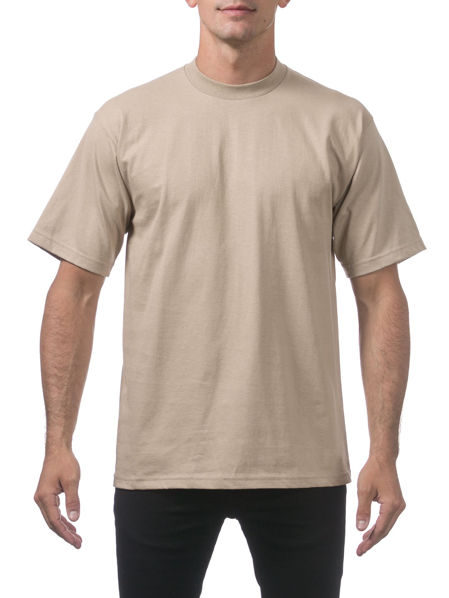 Pro Club - Pro Club Men's Heavyweight Cotton Short Sleeve Crew Neck T-Shirt - Walmart.com