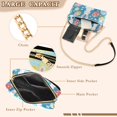 thumbnail image 3 of FORMRS Women Crossbody Purse with Chain Strap Vegan Leather Shoulder Handbag, Blue Easter Bunny, 3 of 7