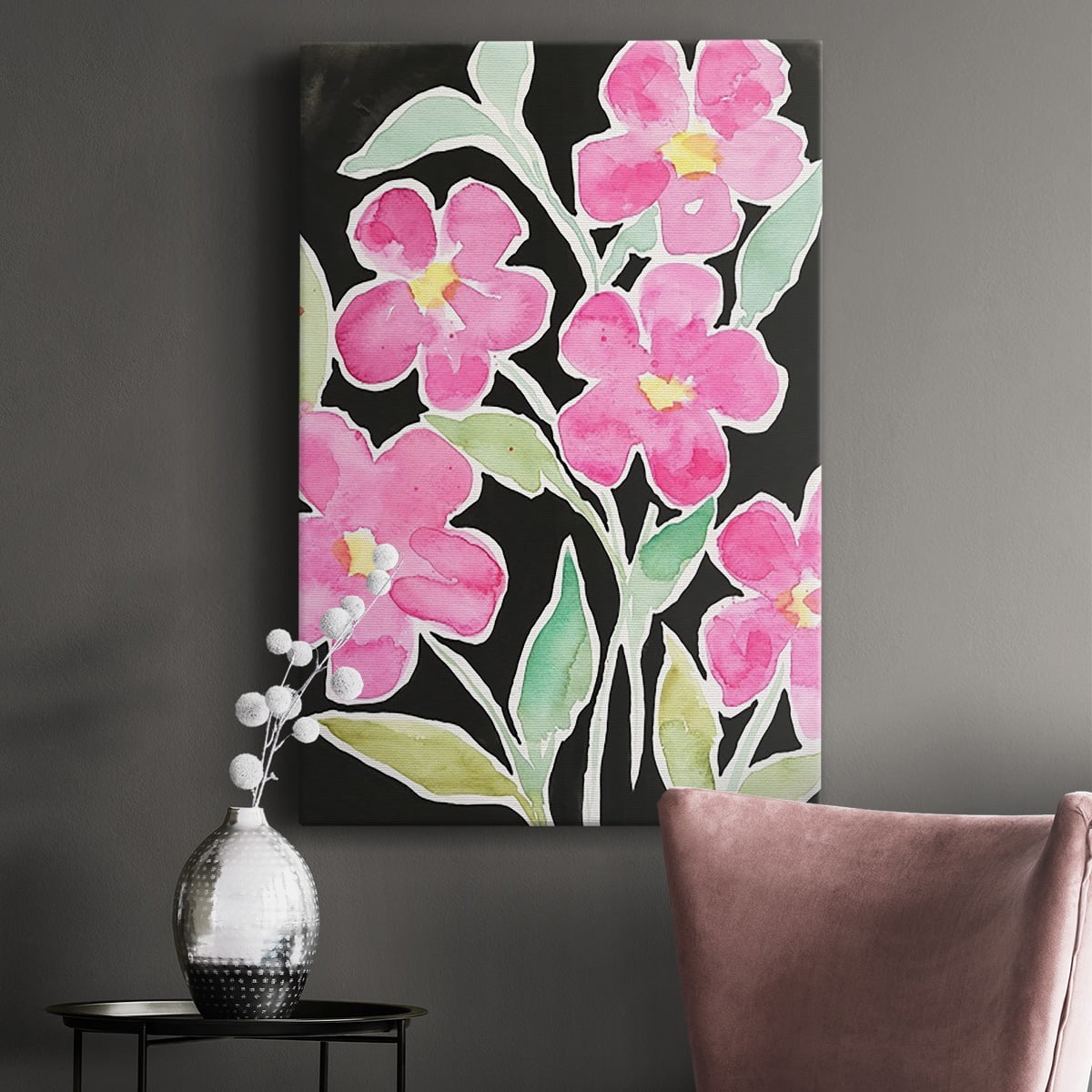 Floral Choir Premium Gallery Wrapped Canvas - Ready to Hang