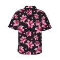 thumbnail image 3 of Daiia Lilies Flowers Hawaiian Shirt for Men Gentle Cotton Regular Short Sleeve Casual-XX-Large, 3 of 9