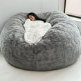 thumbnail image 1 of Funda de sofá Inicio Esponja Cama Bean Bag Funda para silla Funda para dormitorio doble Balcón Sofá Tomshoo Gris, 1 of 3
