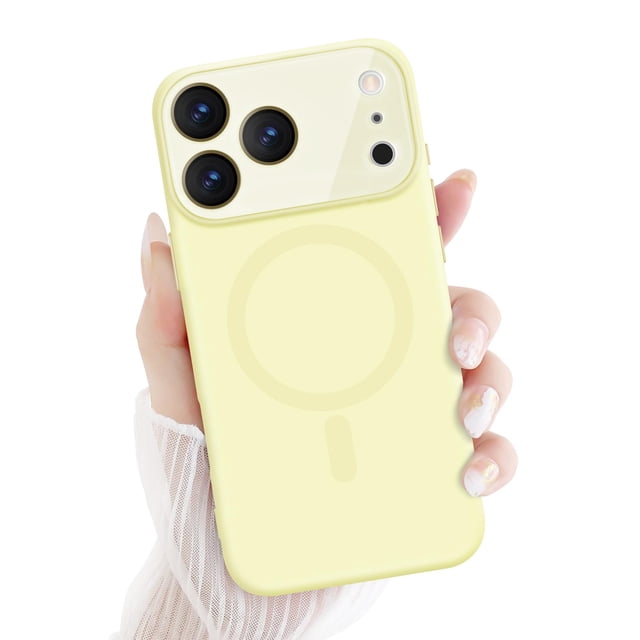 Funda magnética Newseego para iPhone 17 Pro Max en amarillo