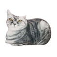 thumbnail image 1 of Almohada con forma de gato, suave y cómoda, reposacabezas realista, linda y corta de peluche para Estilo D, 1 of 9