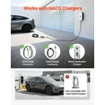 thumbnail image 4 of VEVOR EV Charger Extension Cable for Tesla, 48Amp 40 ft Max 240V 11.52 kW with NACS Plug, EV Extension Cord for Level 1/2 Tesla Mobile/Wall Connector/Destination Charger, Model Y/X/3/S, Carrying Bag, 4 of 9