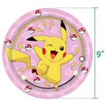 thumbnail image 3 of Decoraciones de fiesta de cumpleaños de Pokémon, servilletas de papel rosa, platos, tazas, manteles, suministros, pancarta de Pikachu, juego de fondo, decoración de fiesta, 3 of 4